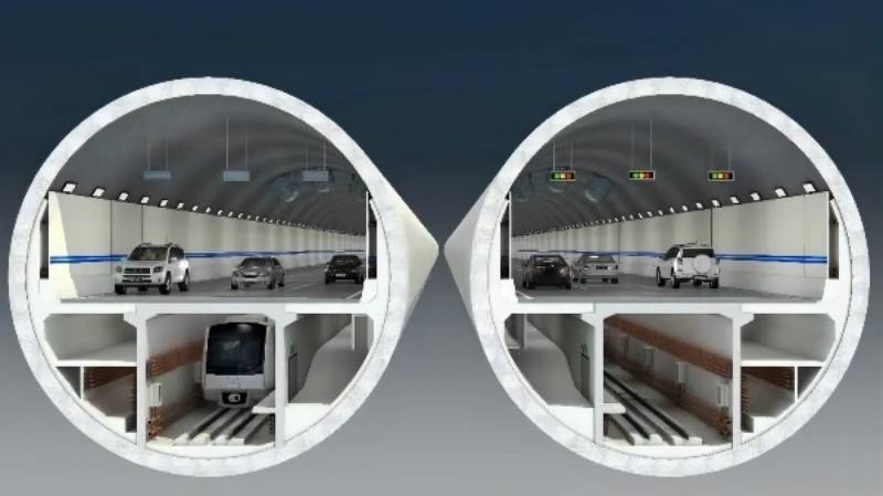 工程線路全長4760米,隧道長3890米。設計為雙管雙層公軌共建,上層為雙向六車道公路,下層為軌道交通,屆時開車最快5分鐘可穿越黃河,乘坐地鐵2.5分鐘可穿越黃河。/圖片來源網(wǎng)絡